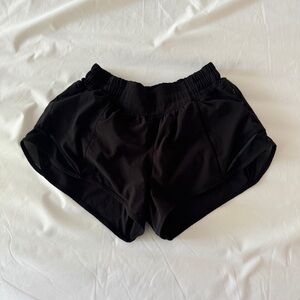 Lululemon Black Hotty Hot Shorts